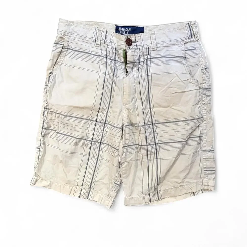 American Eagle Plaid Y2K Shorts Men’s 30x10 Classic 2000s Mallcore Grunge